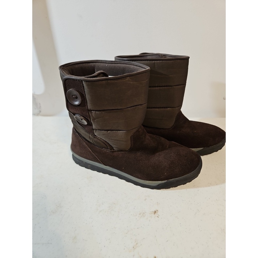 Lands End Winter Boots Women 9.5 B Brown Casual Everyday Walking Ex. Condition
